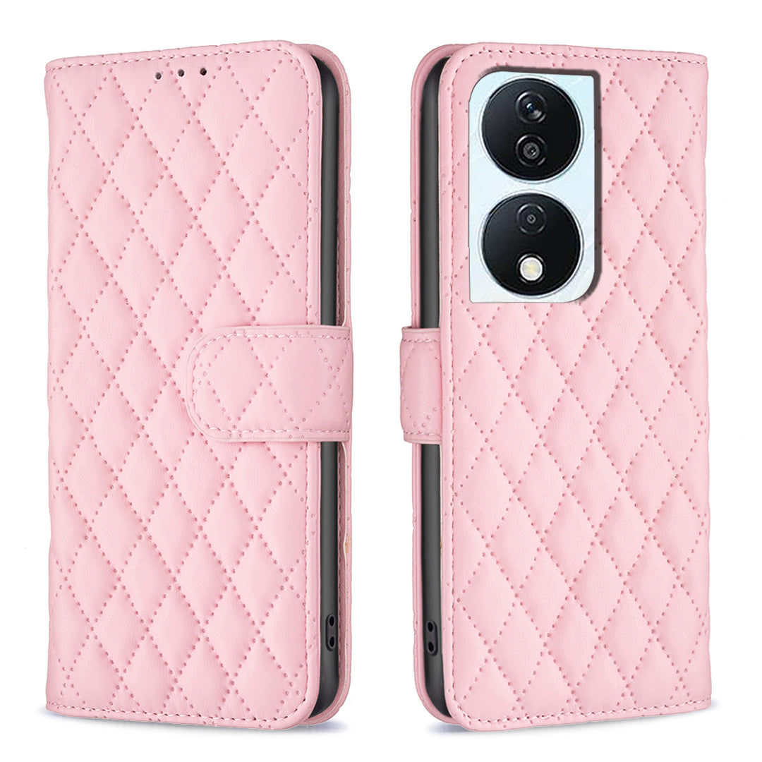BINFEN COLOR BF Style-14 For Honor X7b 4G / 90 Smart Wallet Case Leather Cover with Stand - Green