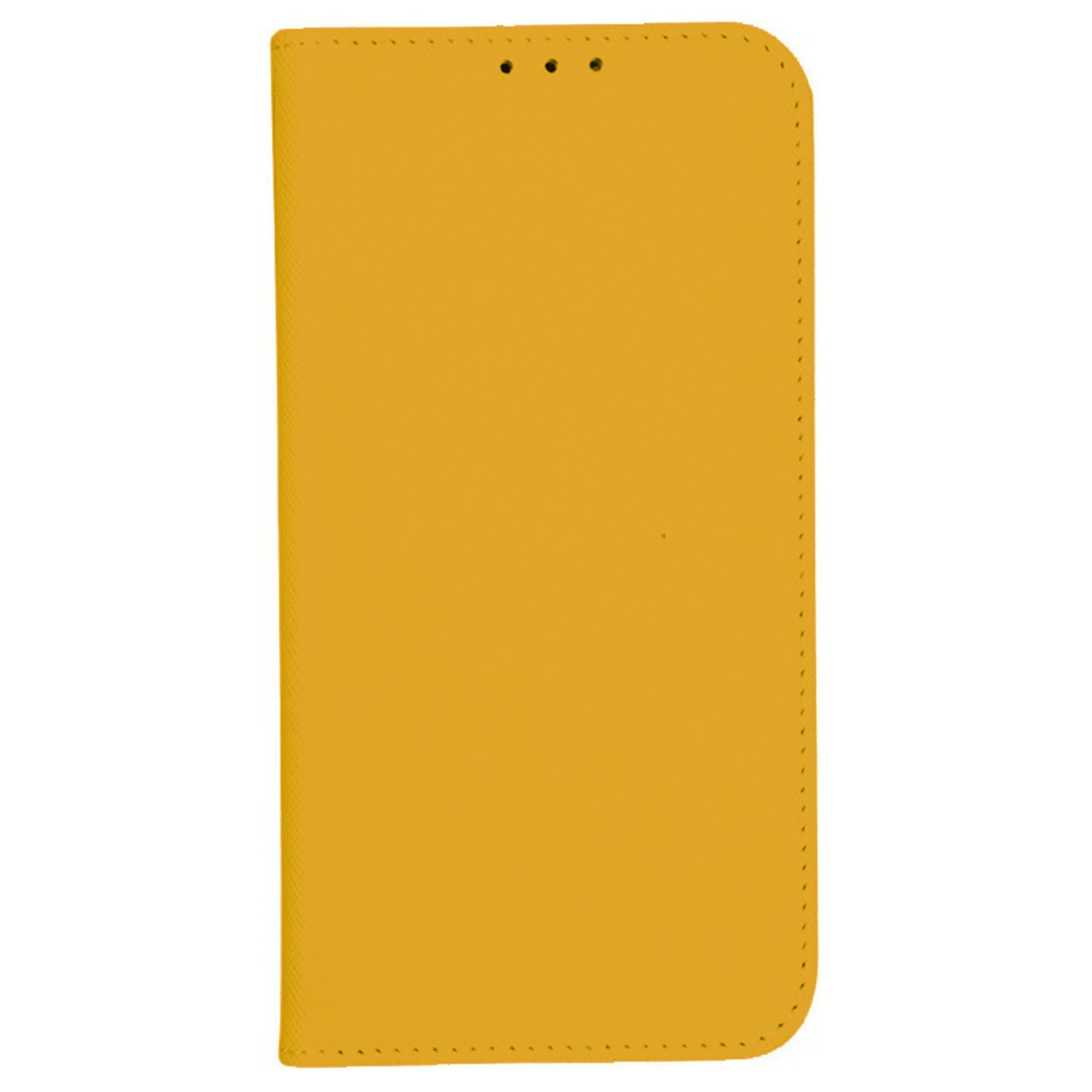 For Google Pixel 8a Cell Phone Case Cross Texture Anti-Scratch Wallet Stand PU Leather Cover - Yellow