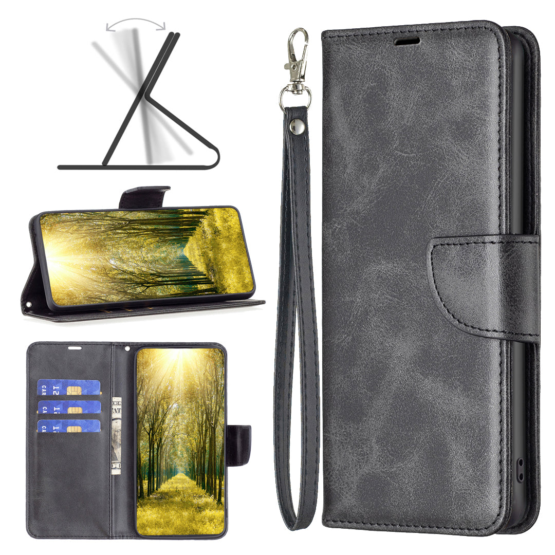 For Honor X7b 4G / 90 Smart Phone Case PU Leather Wallet Cover Drop-proof - Black