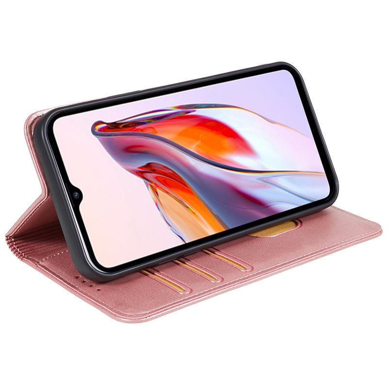 For Xiaomi 13T / 13T Pro / Redmi K60 Ultra Cell Phone Case PU Leather Shockproof Cover with Wallet - Rose Gold