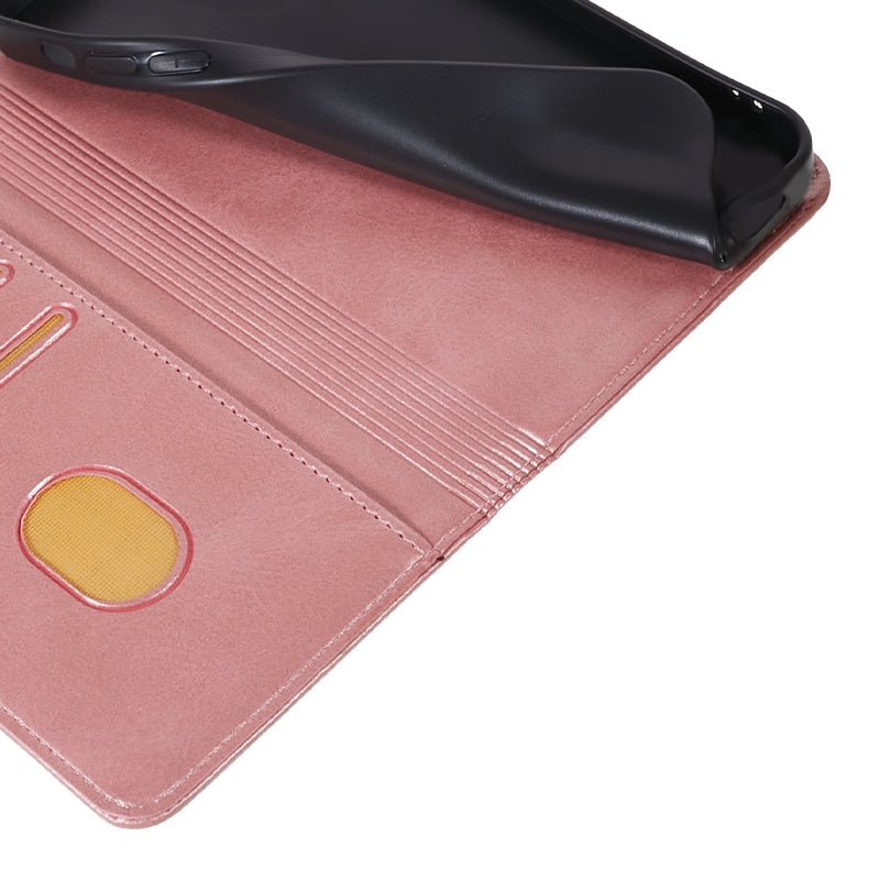 For Xiaomi 13T / 13T Pro / Redmi K60 Ultra Cell Phone Case PU Leather Shockproof Cover with Wallet - Rose Gold