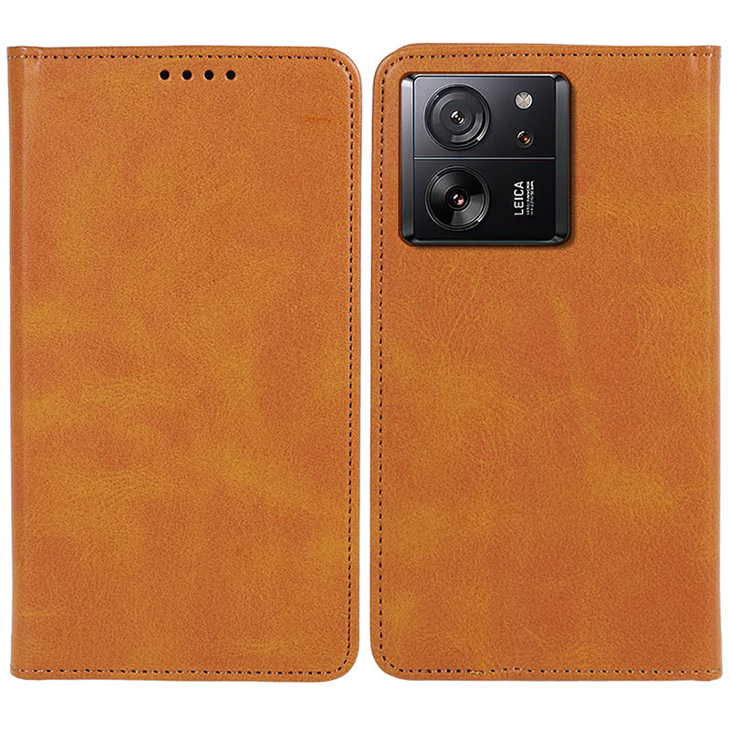 For Xiaomi 13T / 13T Pro / Redmi K60 Ultra Cell Phone Case PU Leather Shockproof Cover with Wallet - Rose Gold