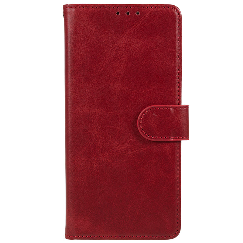 PU Leather Phone Cover for Xiaomi 13T / 13T Pro / Redmi K60 Ultra Case Wallet Stand Shell - Red