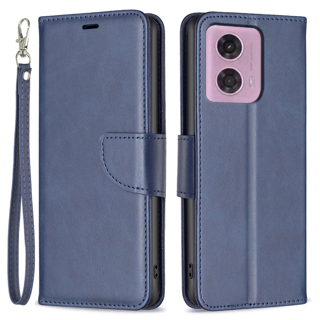 For Motorola Moto G34 5G Leather Case Wallet Phone Protective Cover - Brown