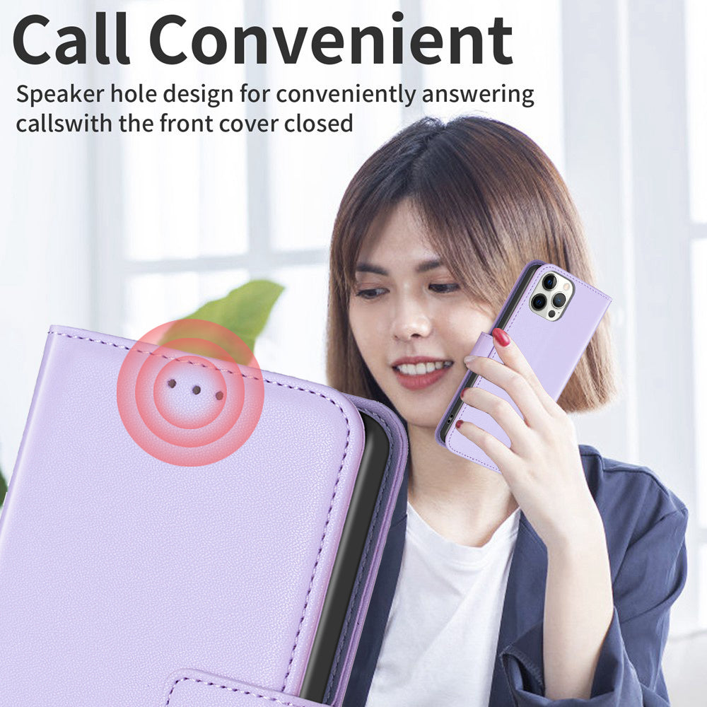 BINFEN COLOR BF17 For Samsung Galaxy Xcover7 Flip Leather Case Wallet Phone Cover - Purple