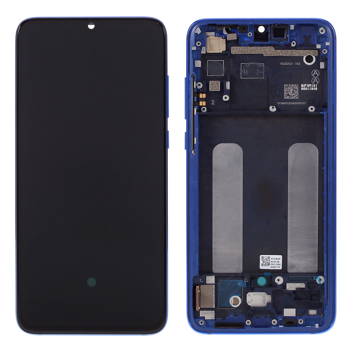 For Xiaomi Mi CC9 / Mi 9 Lite Grade C LCD Screen and Digitizer Assembly + Frame Part (TFT Technology) (without Logo) - Blue