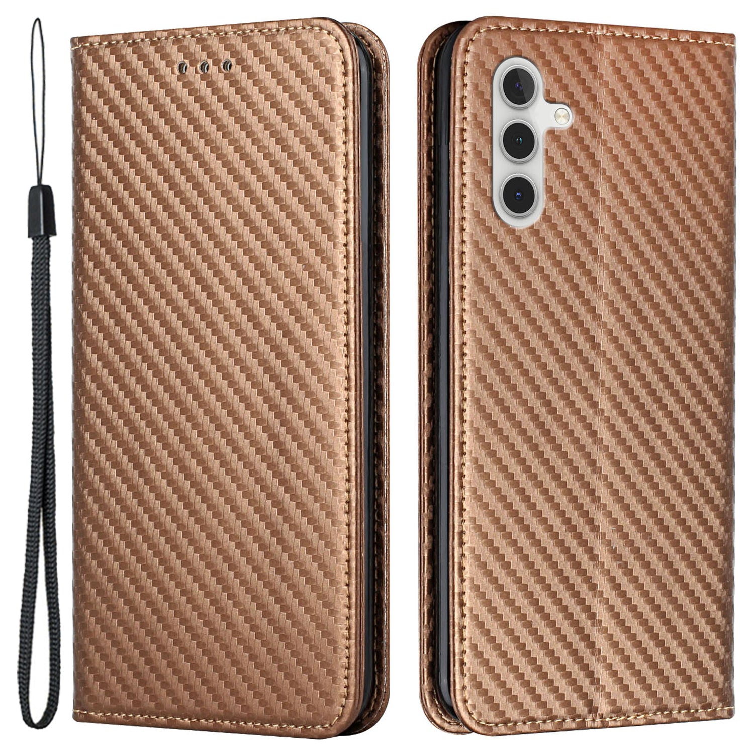 For Samsung Galaxy A55 5G Case Leather Magnetic Absorption Phone Wallet Cover - Blue