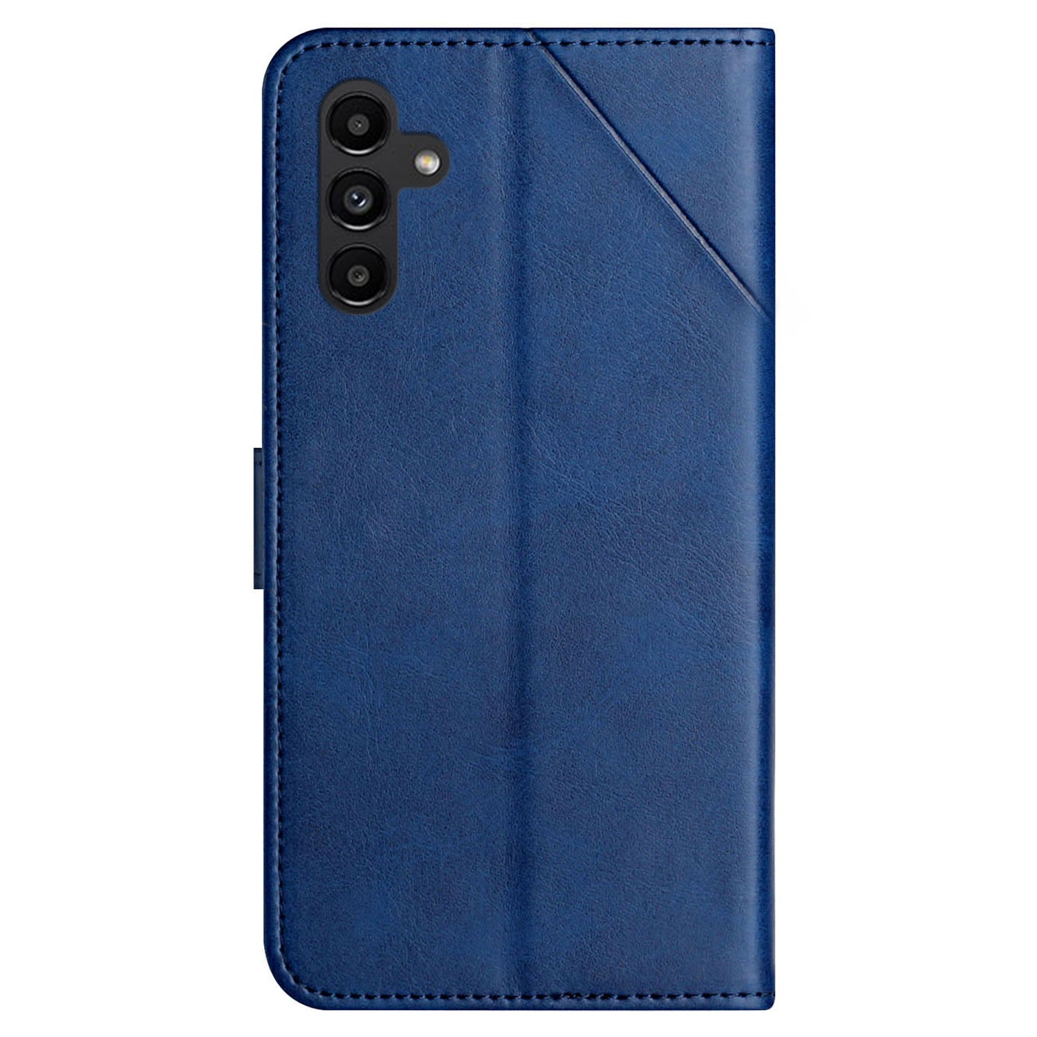 For Samsung Galaxy A35 5G Phone Cover Imprinted Anti-fall Leather Wallet Stand Case - Blue