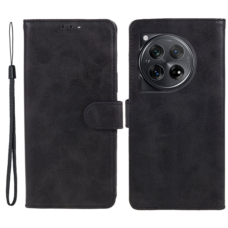 Phone Cover for OnePlus 12R 5G / Ace 3 5G Case Magnetic Clasp PU Leather Wallet Stand Shell - Blue