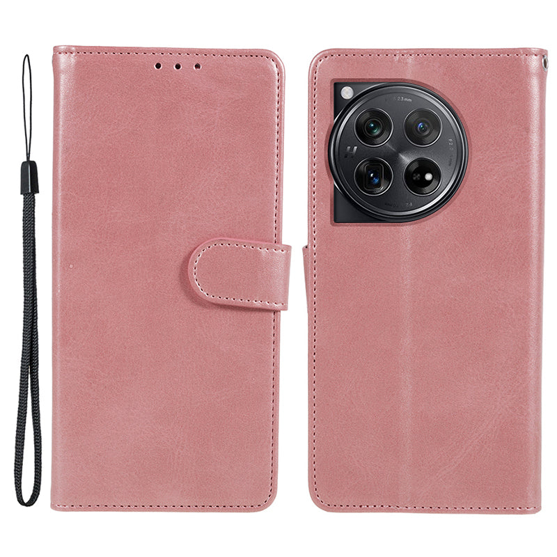 Phone Cover for OnePlus 12R 5G / Ace 3 5G Case Magnetic Clasp PU Leather Wallet Stand Shell - Blue