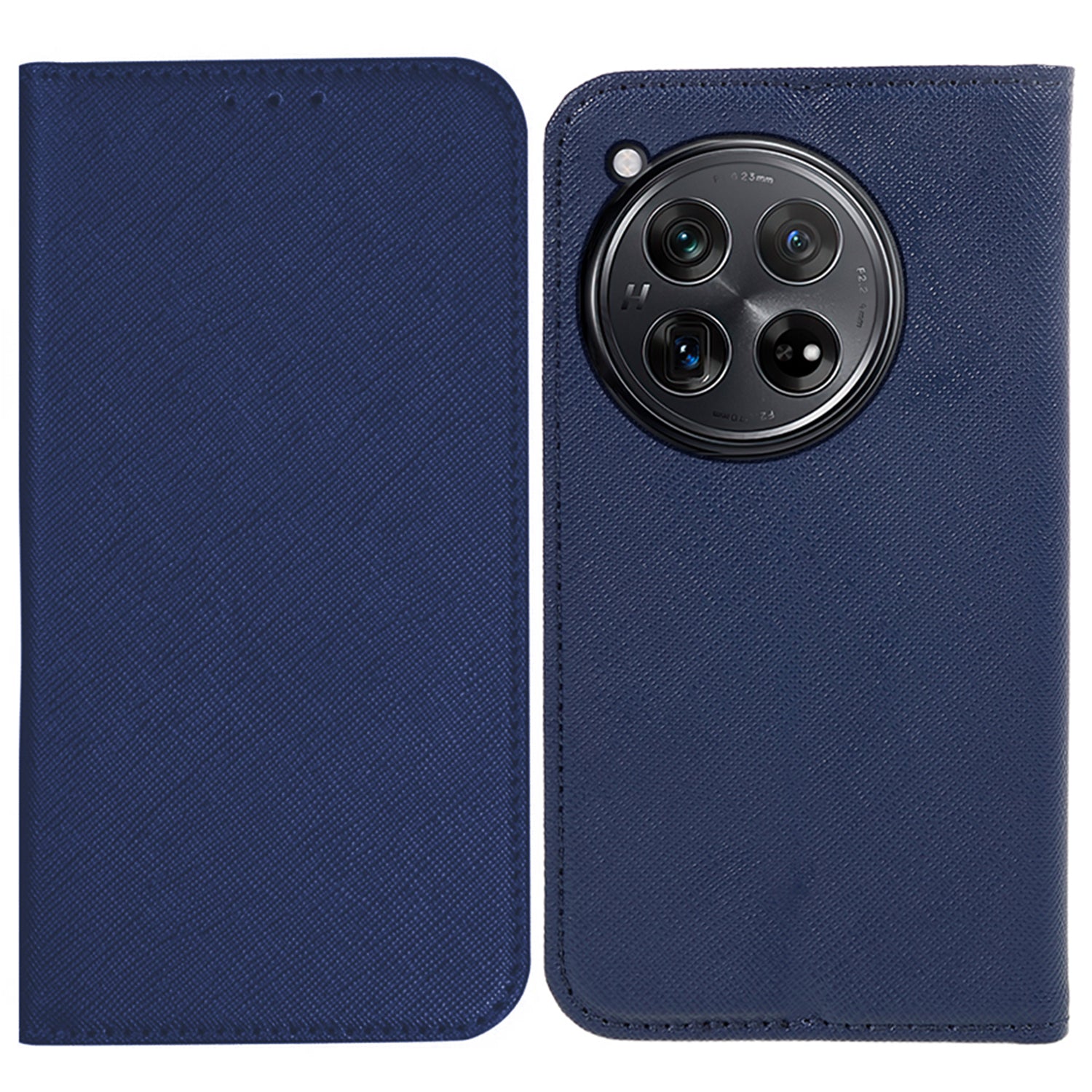 For OnePlus 12R 5G / Ace 3 5G Phone Case Cross Texture Anti-Scratch Wallet Stand Cover PU Leather Shell - Black