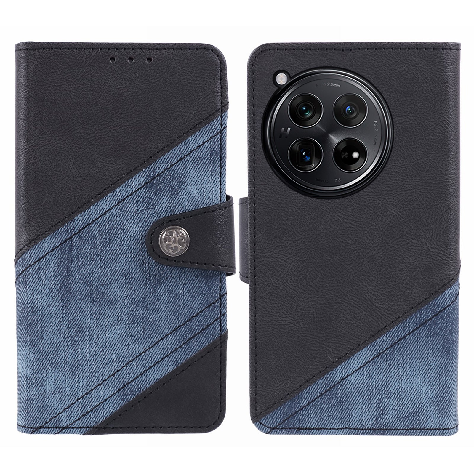 Cell Phone Cover for OnePlus 12R 5G / Ace 3 5G PU Leather Magnetic Wallet Stand Case - Brown