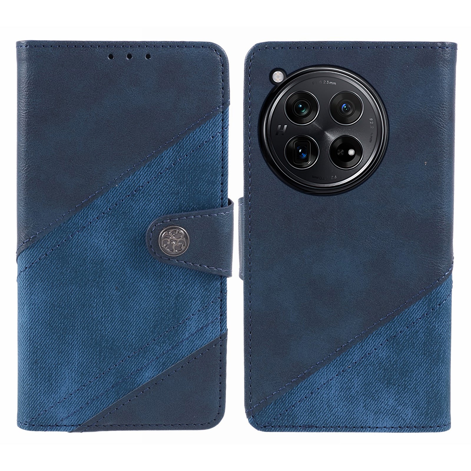Cell Phone Cover for OnePlus 12R 5G / Ace 3 5G PU Leather Magnetic Wallet Stand Case - Brown