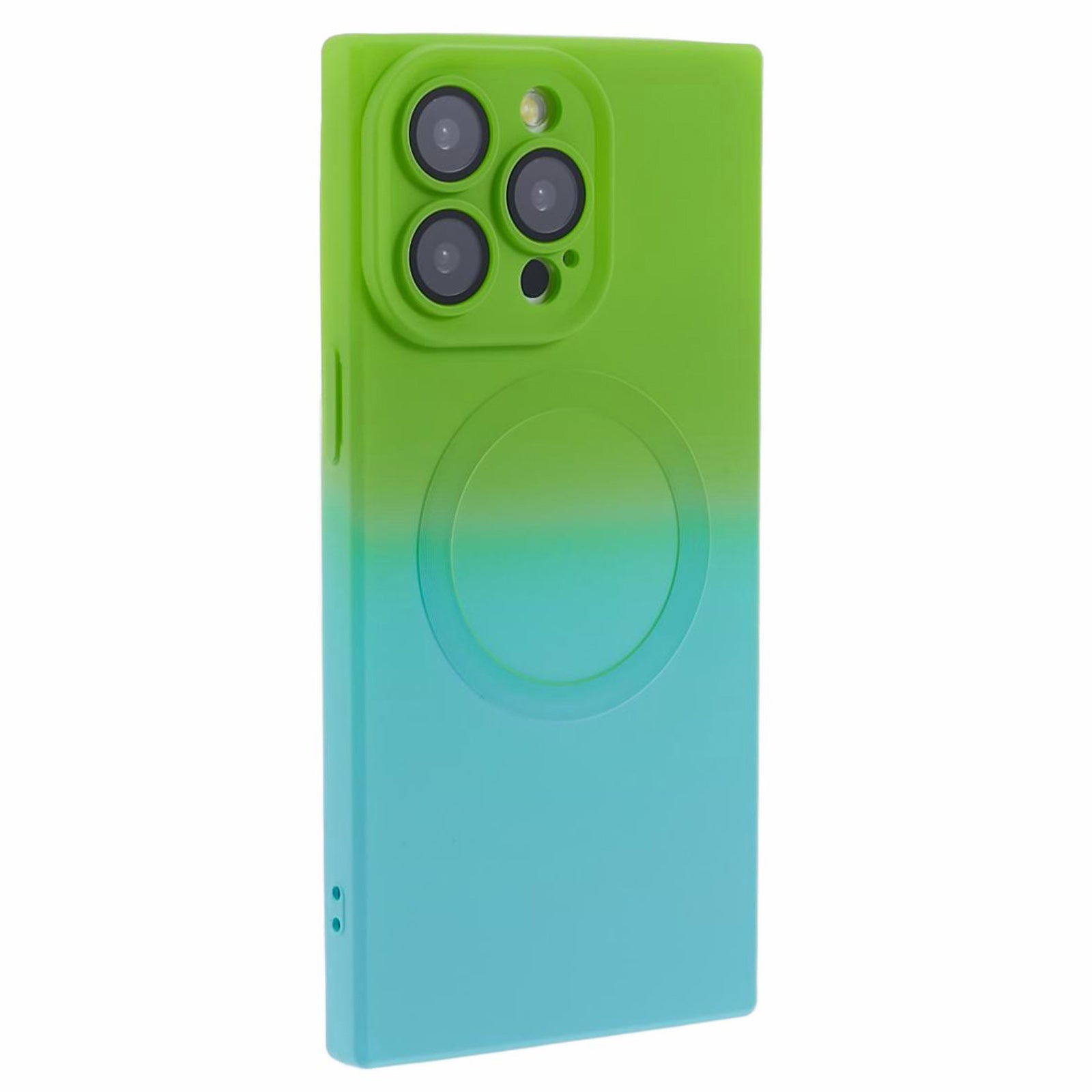 HH Series for iPhone 14 Pro Max TPU Case Compatible with MagSage Precise Cutout - Blue+Purple