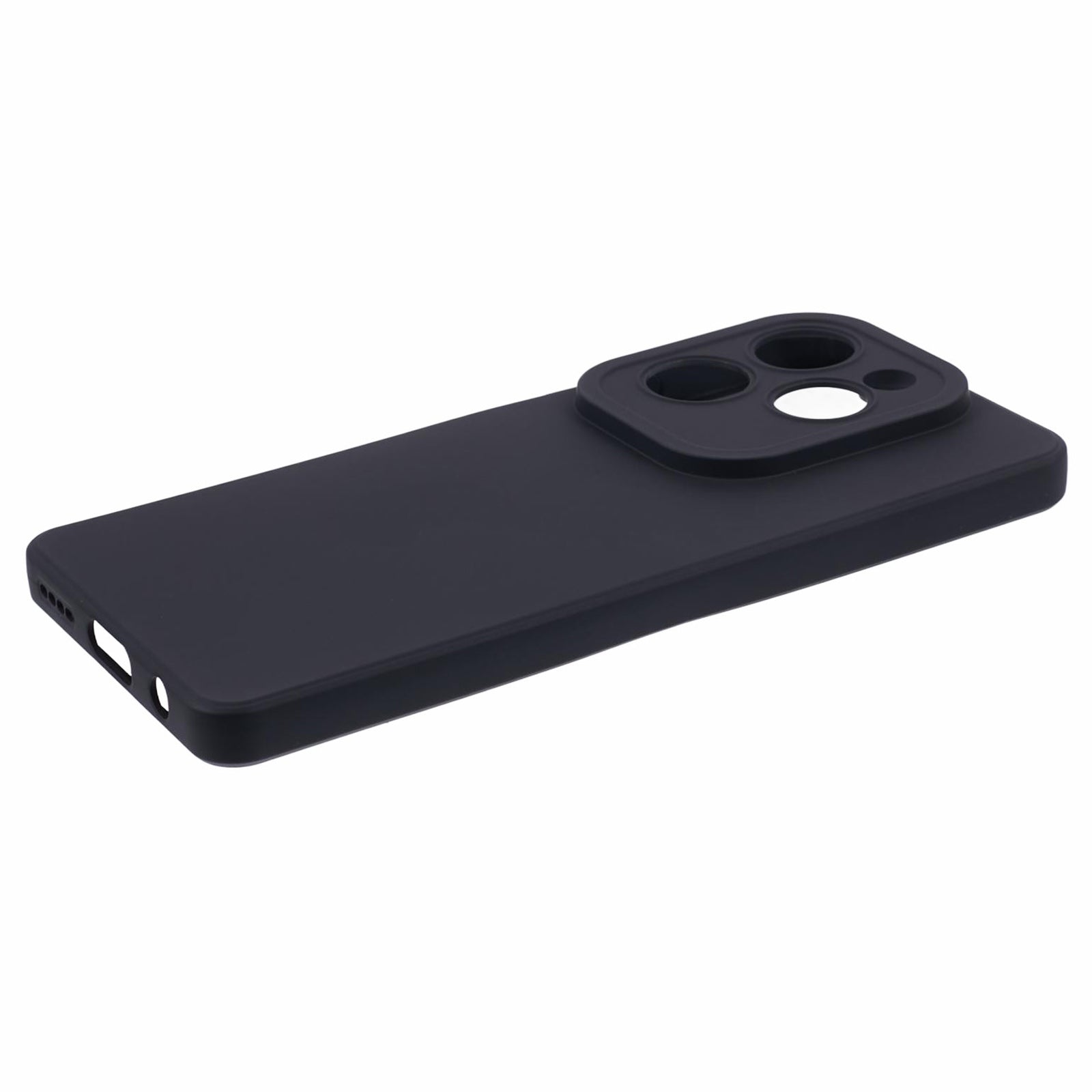 For Transsion Infinix Hot 40 / Hot 40 Pro TPU Case Straight Edge Phone Cover Precise Cutout - Black