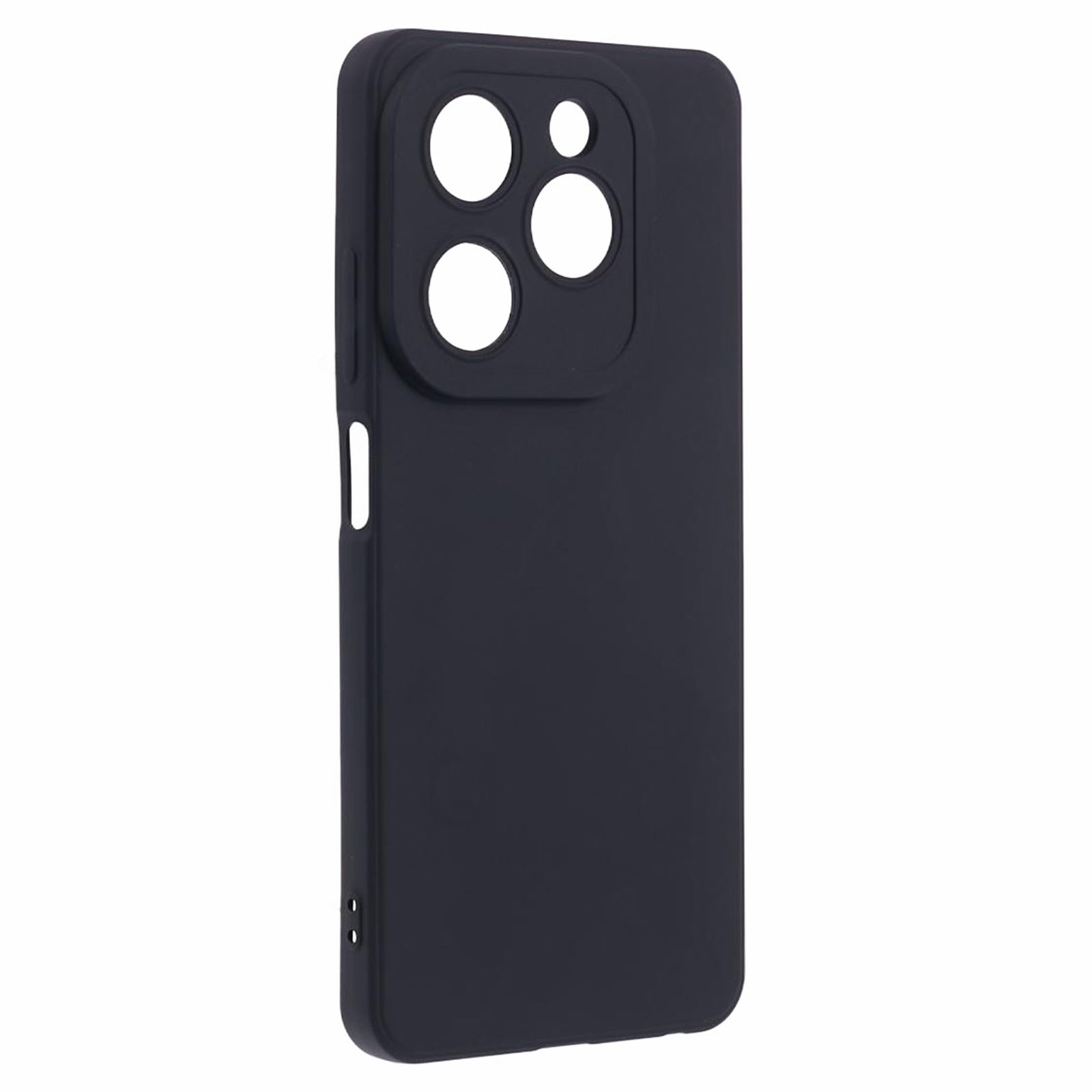 Soft TPU Cover for Transsion Infinix Hot 40i Phone Case Straight Edge - Black