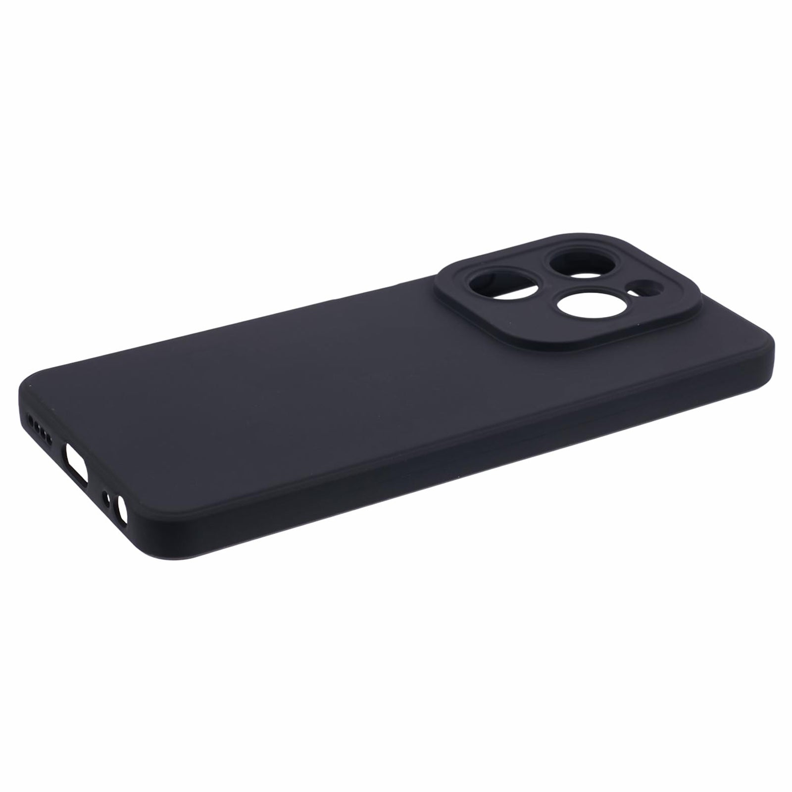 Soft TPU Cover for Transsion Infinix Hot 40i Phone Case Straight Edge - Black