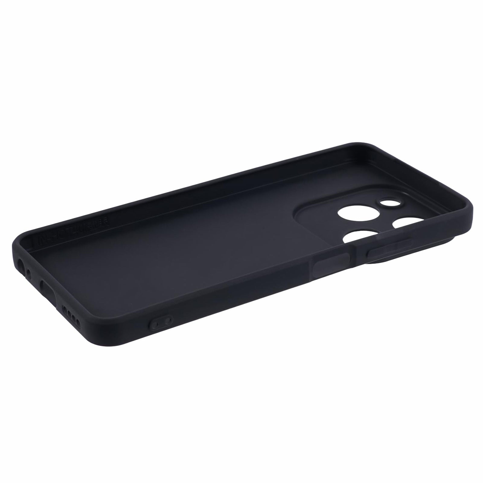 Soft TPU Cover for Transsion Infinix Hot 40i Phone Case Straight Edge - Black