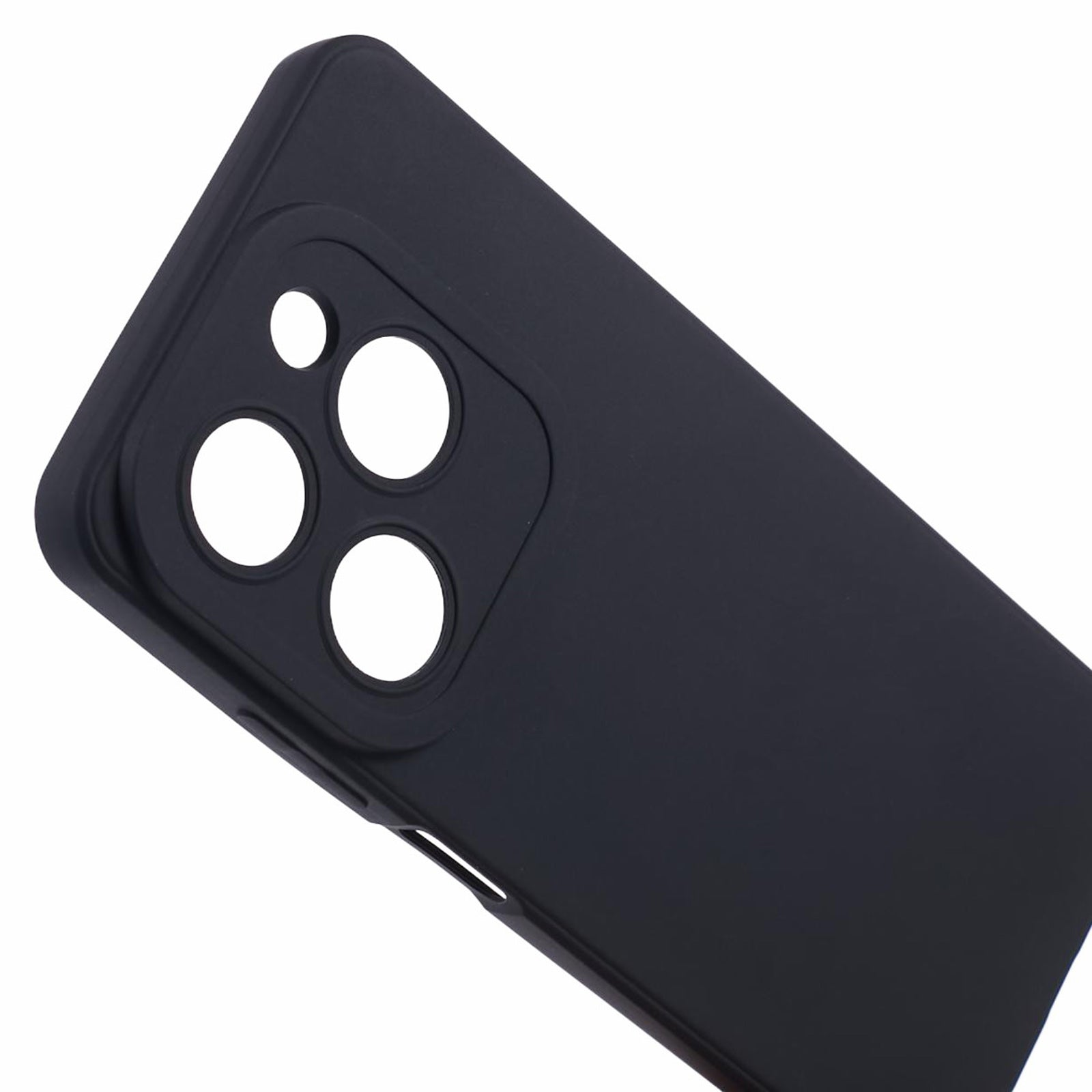 Soft TPU Cover for Transsion Infinix Hot 40i Phone Case Straight Edge - Black