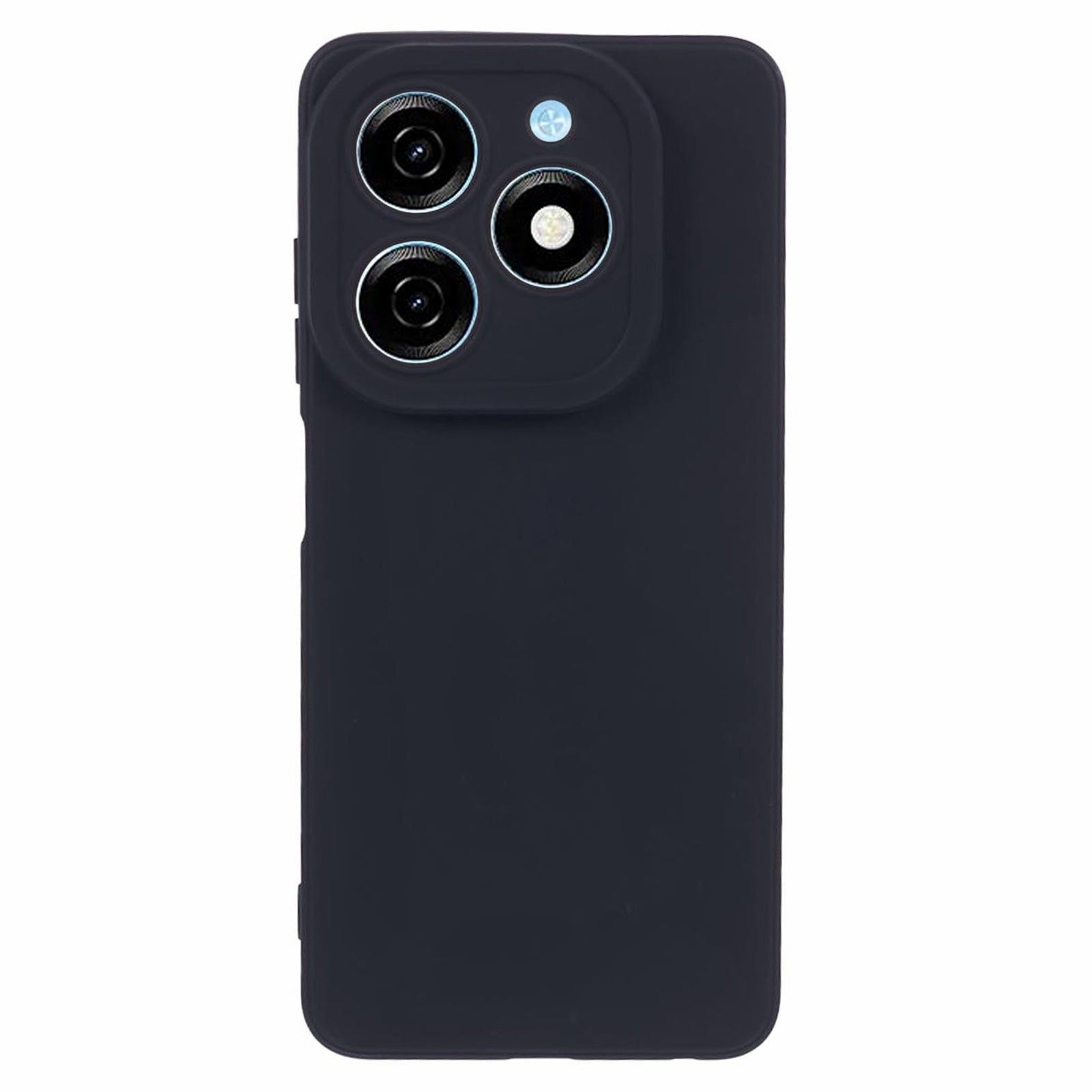 For Transsion Tecno Spark 20 TPU Phone Case Precise Lens Protection Anti-drop - Black