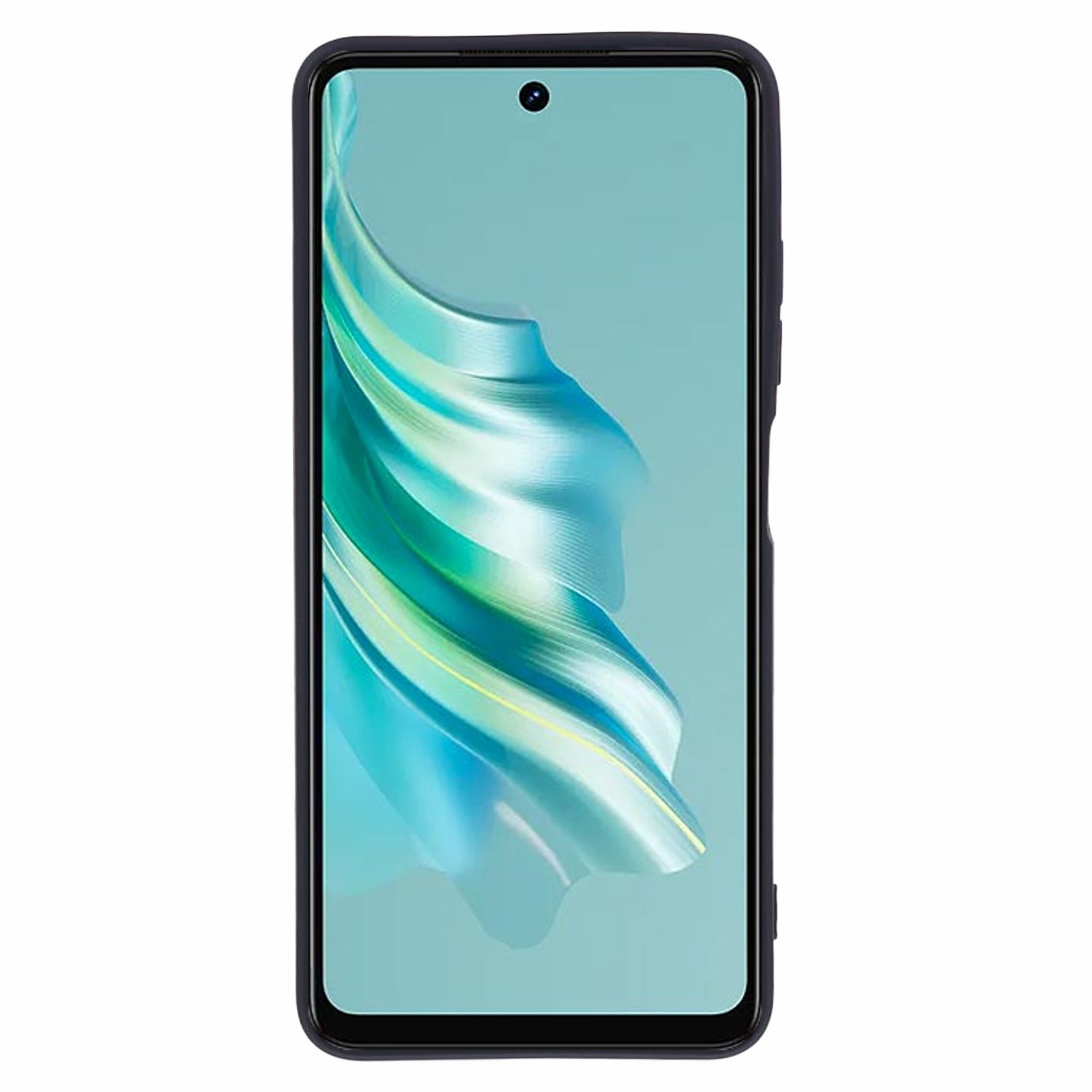 For Transsion Tecno Spark 20 TPU Phone Case Precise Lens Protection Anti-drop - Black