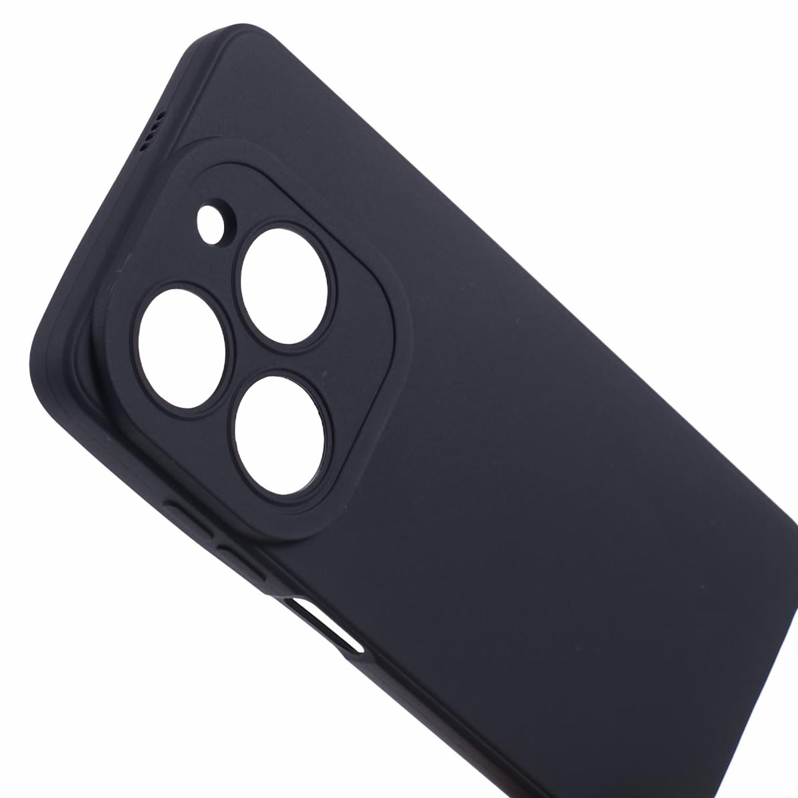 For Transsion Tecno Spark 20 TPU Phone Case Precise Lens Protection Anti-drop - Black
