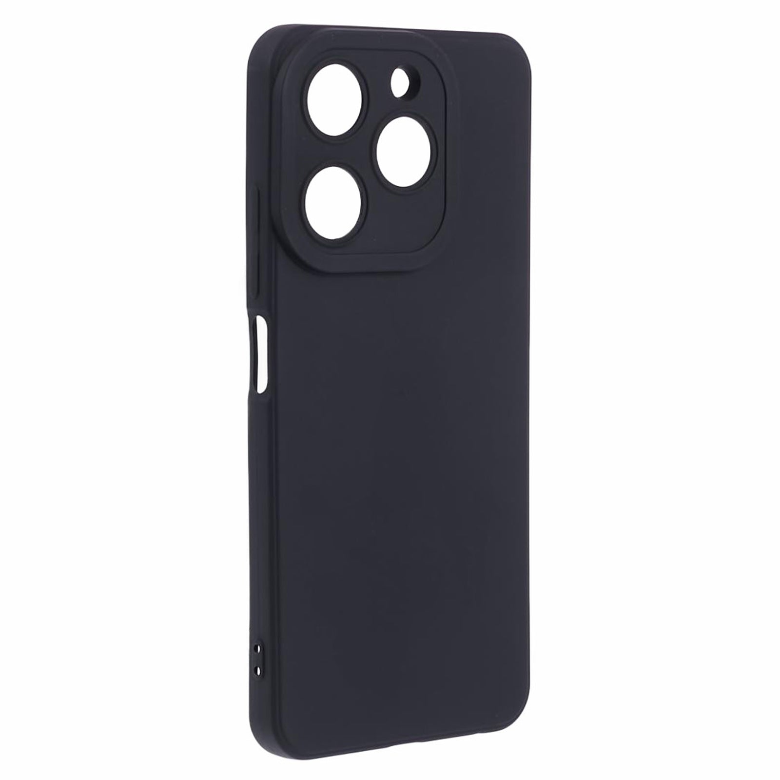 TPU Phone Case for Transsion itel A70 Back Cover with Straight Edge Precise Cutout - Black