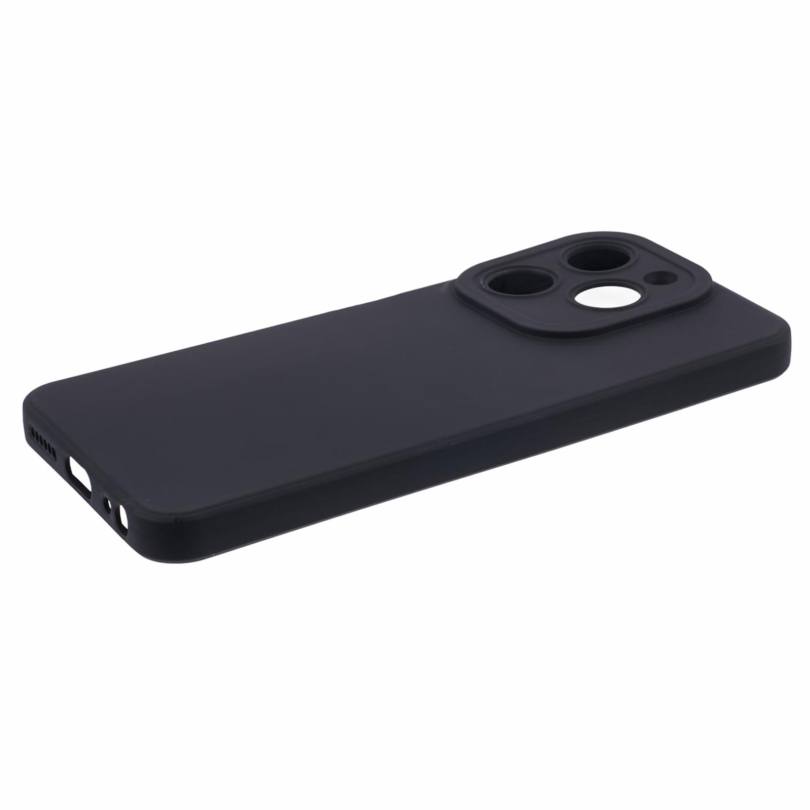 TPU Phone Case for Transsion itel A70 Back Cover with Straight Edge Precise Cutout - Black