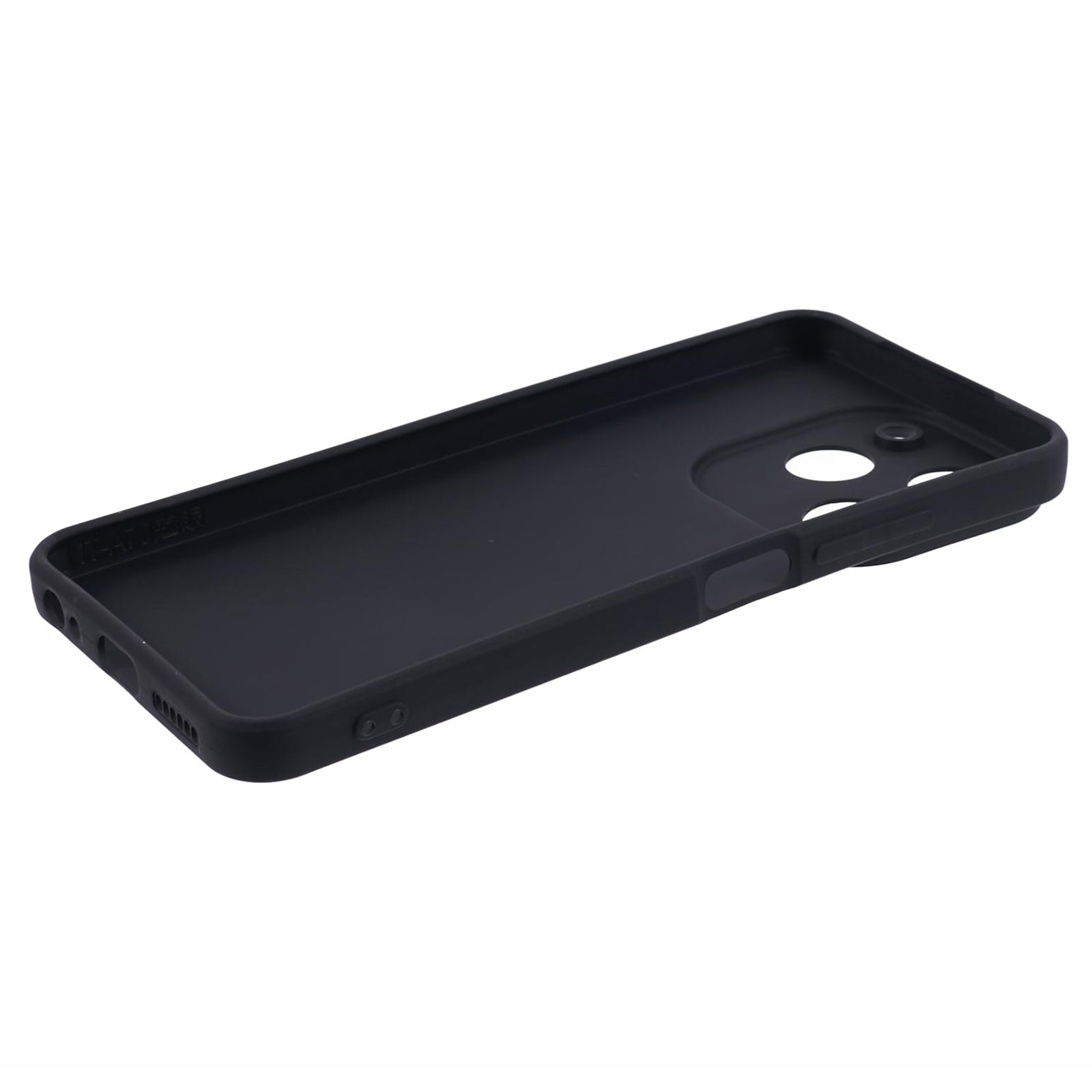 TPU Phone Case for Transsion itel A70 Back Cover with Straight Edge Precise Cutout - Black