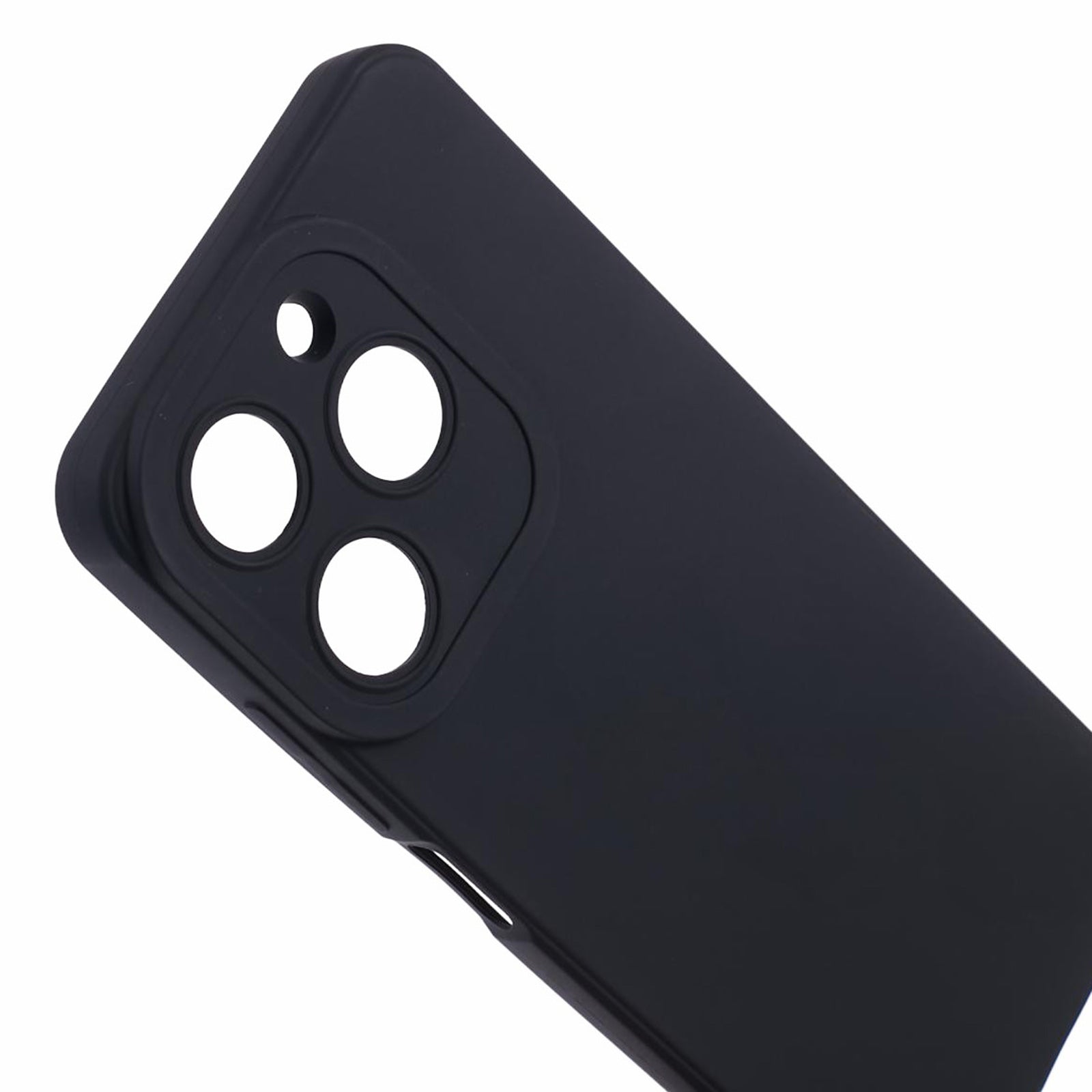 TPU Phone Case for Transsion itel A70 Back Cover with Straight Edge Precise Cutout - Black