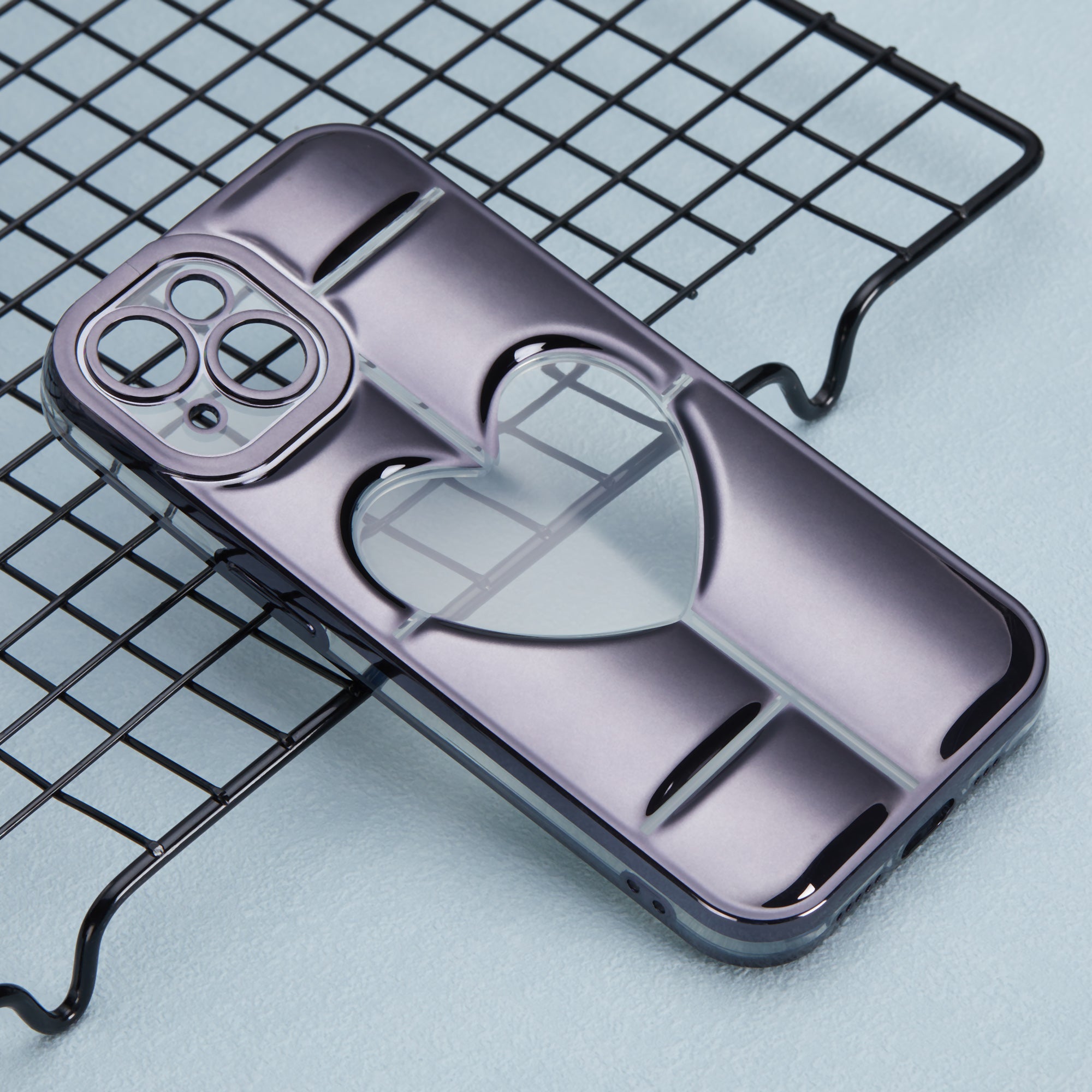 MNS Series for iPhone 13 Electroplating TPU Phone Case Precise Lens Hole - Black