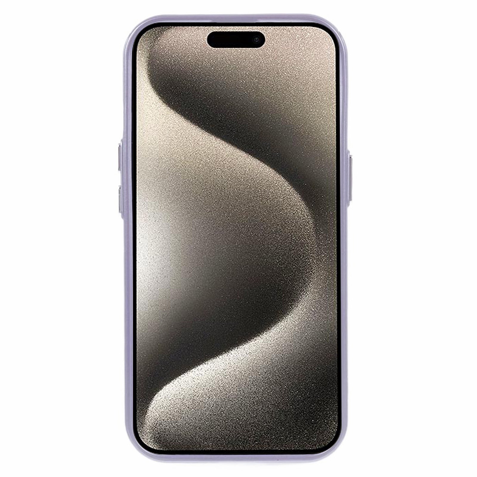 For iPhone 15 PU Leather+PC+TPU Phone Case Magnetic Cover - Purple