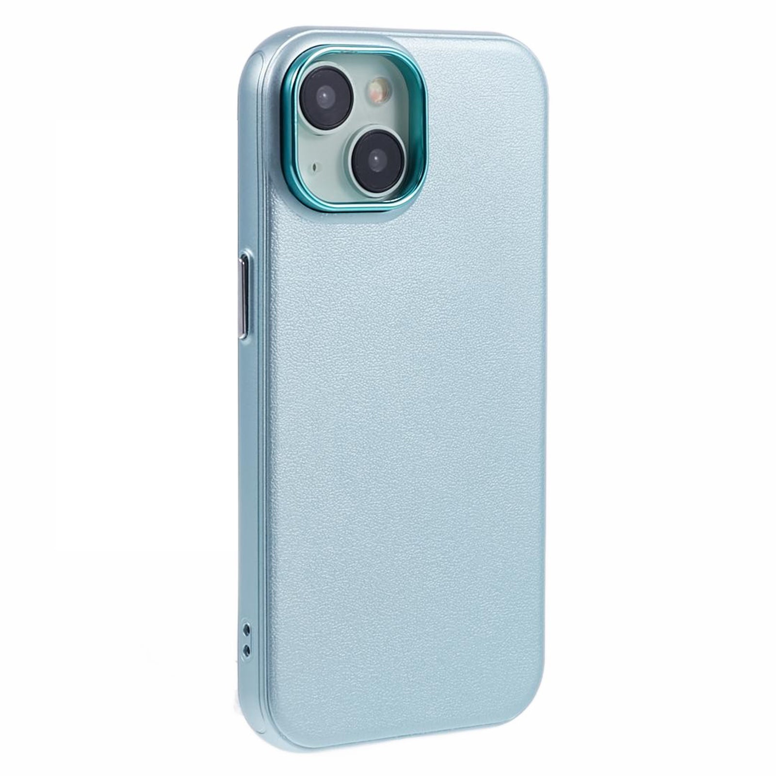 For iPhone 15 PU Leather+PC+TPU Phone Case Magnetic Cover - Purple