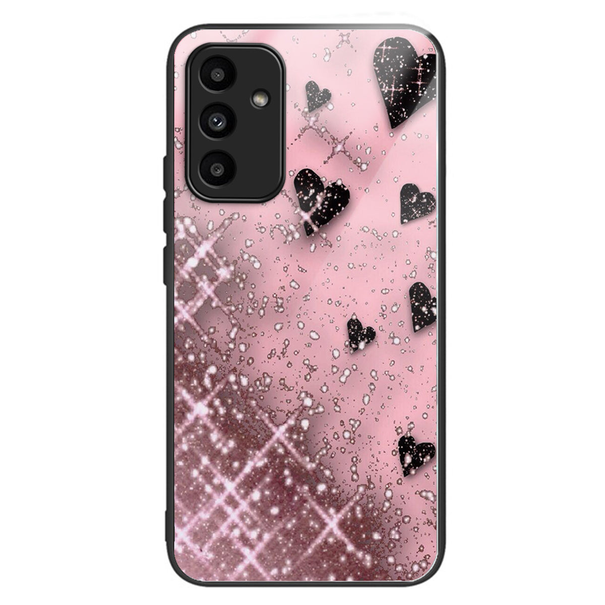 For Samsung Galaxy A15 4G / 5G Phone Case Tempered Glass Pattern Back Cover - Alchemical Marble