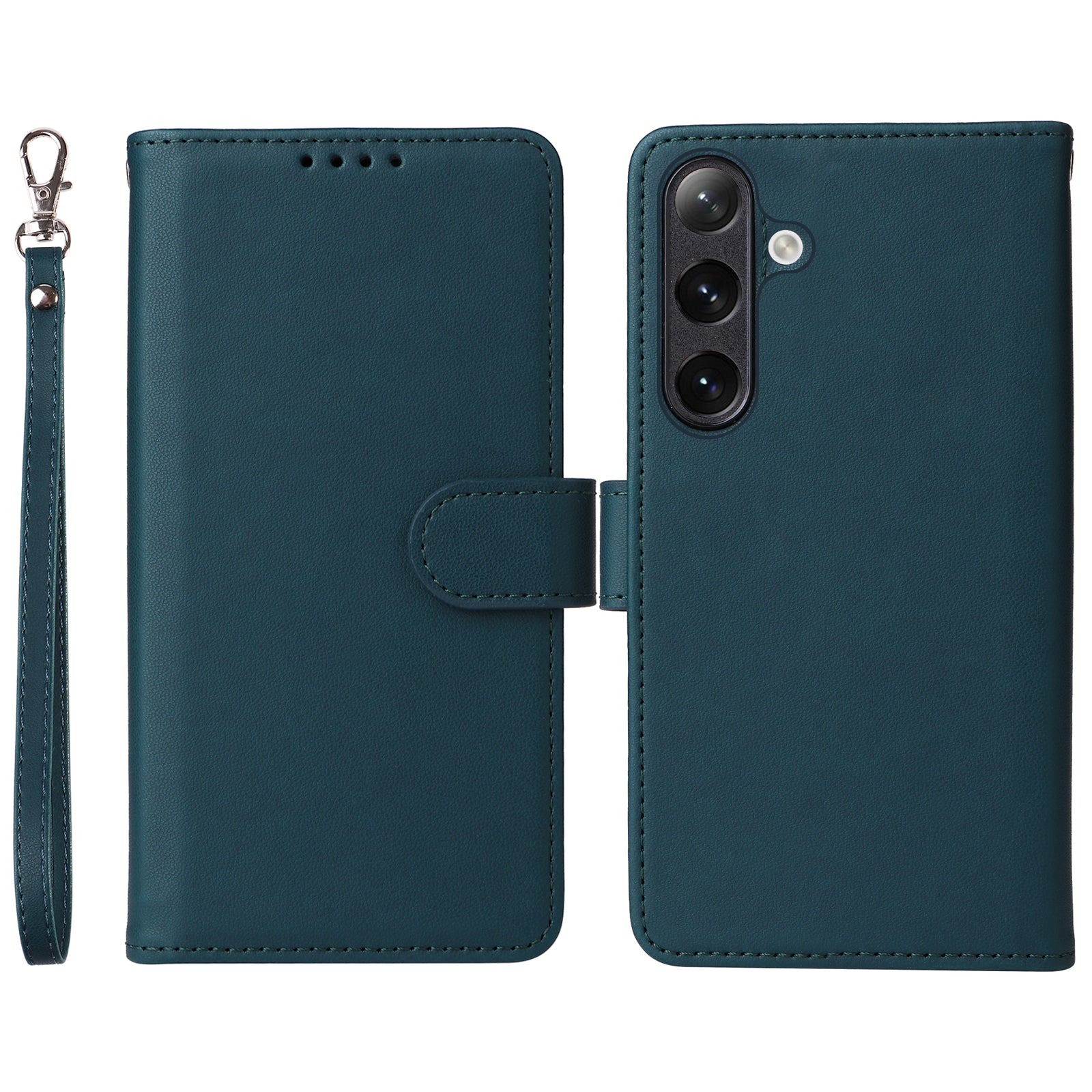 BETOPNICE 005 For Samsung Galaxy S24+ Leather Case Phone Wallet Detachable 2-in-1 - Blue