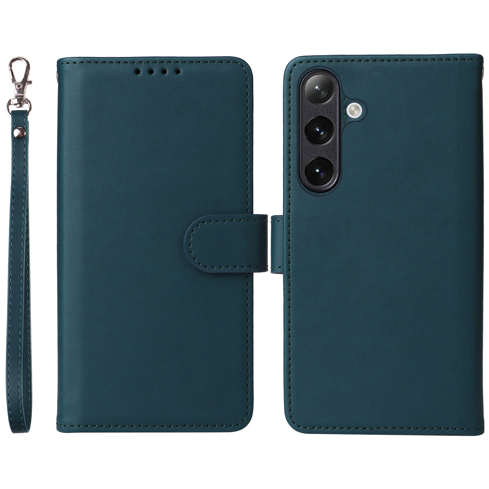 BETOPNICE 005 For Samsung Galaxy S24 Wallet Phone Case Detachable Leather Cover - Brown