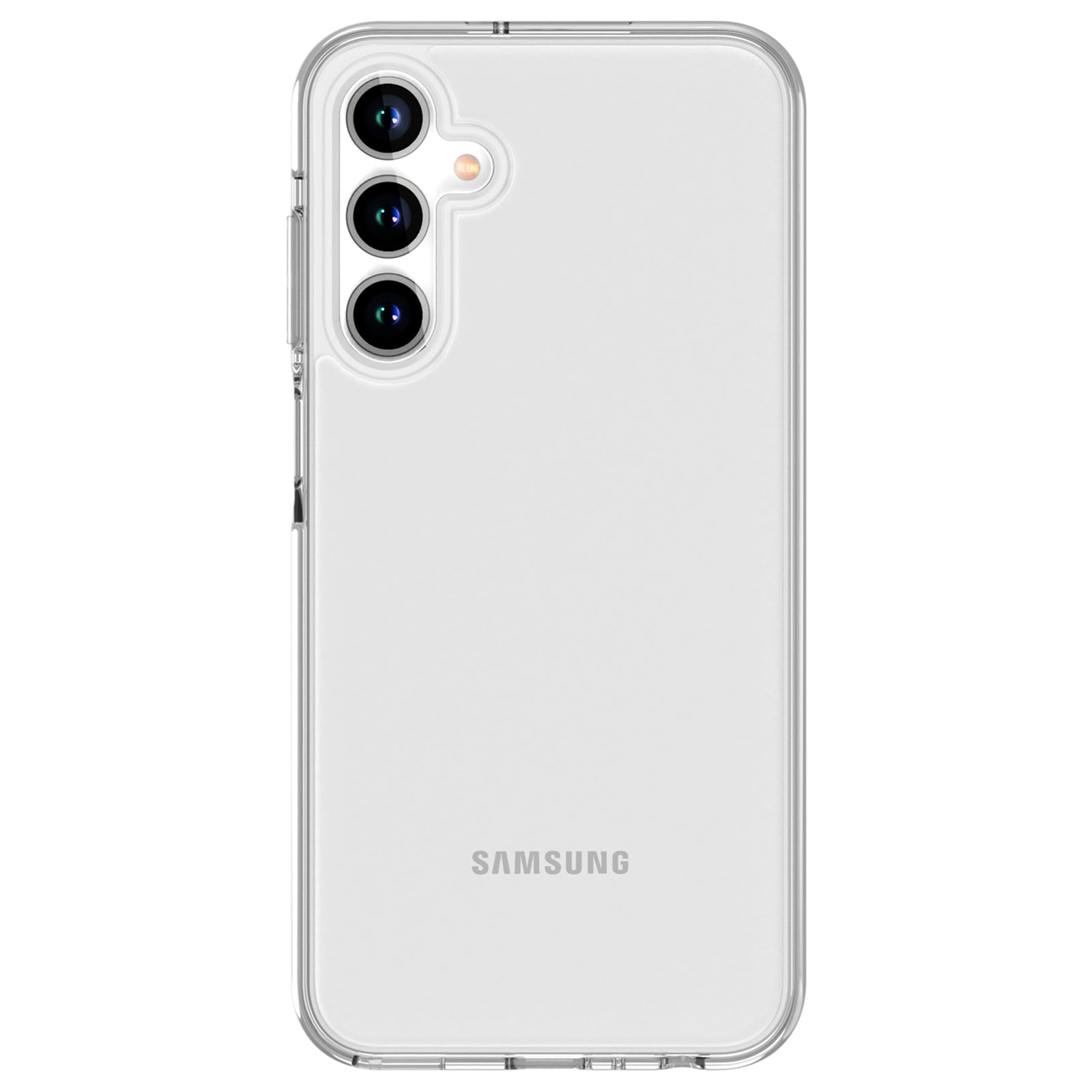 For Samsung Galaxy A35 5G Clear Case Hard PC + Soft TPU Anti-Scratch Phone Cover - Transparent