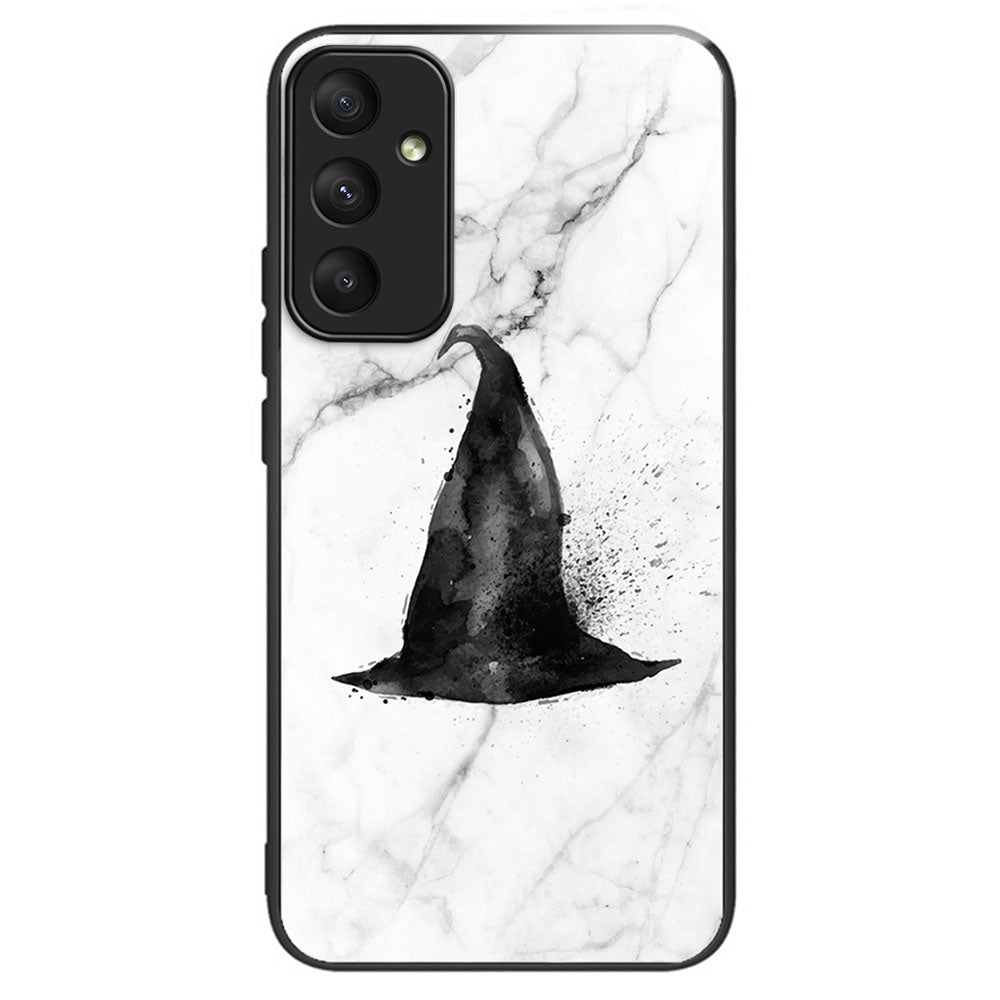 For Samsung Galaxy A35 5G Tempered Glass Phone Case Pattern Drop Protection - Columns Crown