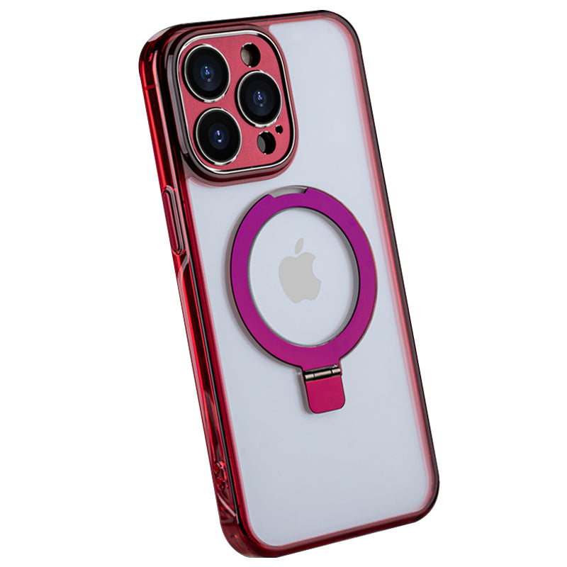 For iPhone 14 Pro Slim Case TPU+PC Kickstand Phone Case Compatible with MagSafe - Blue