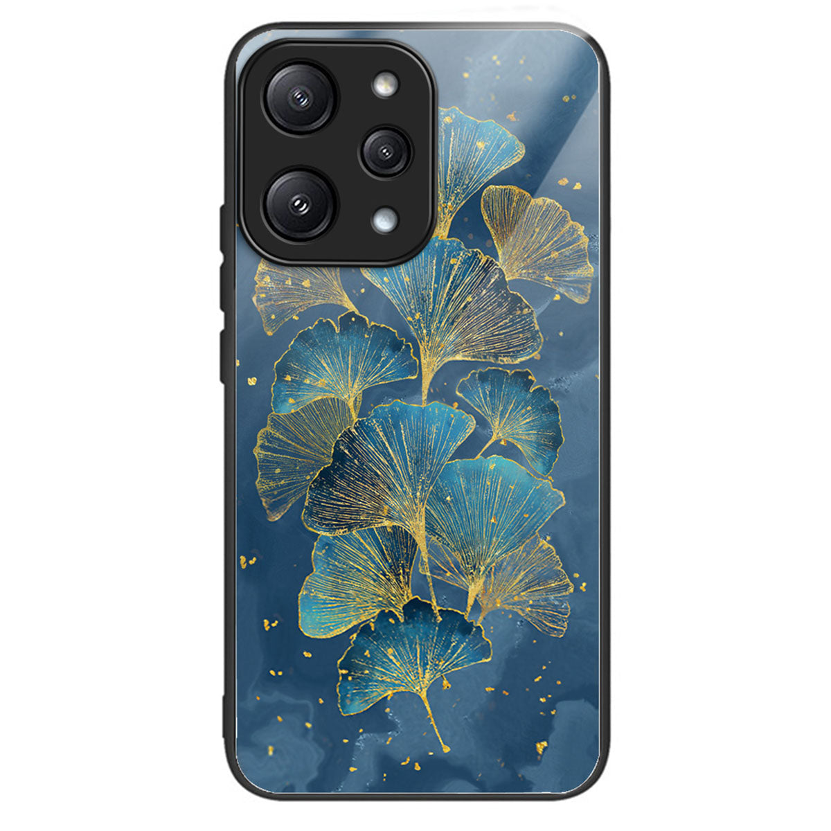 For Xiaomi Redmi 12 5G (Global) / Poco M6 Pro 5G Phone Case TPU Frame Tempered Glass Back Cover - Brilliant Heart