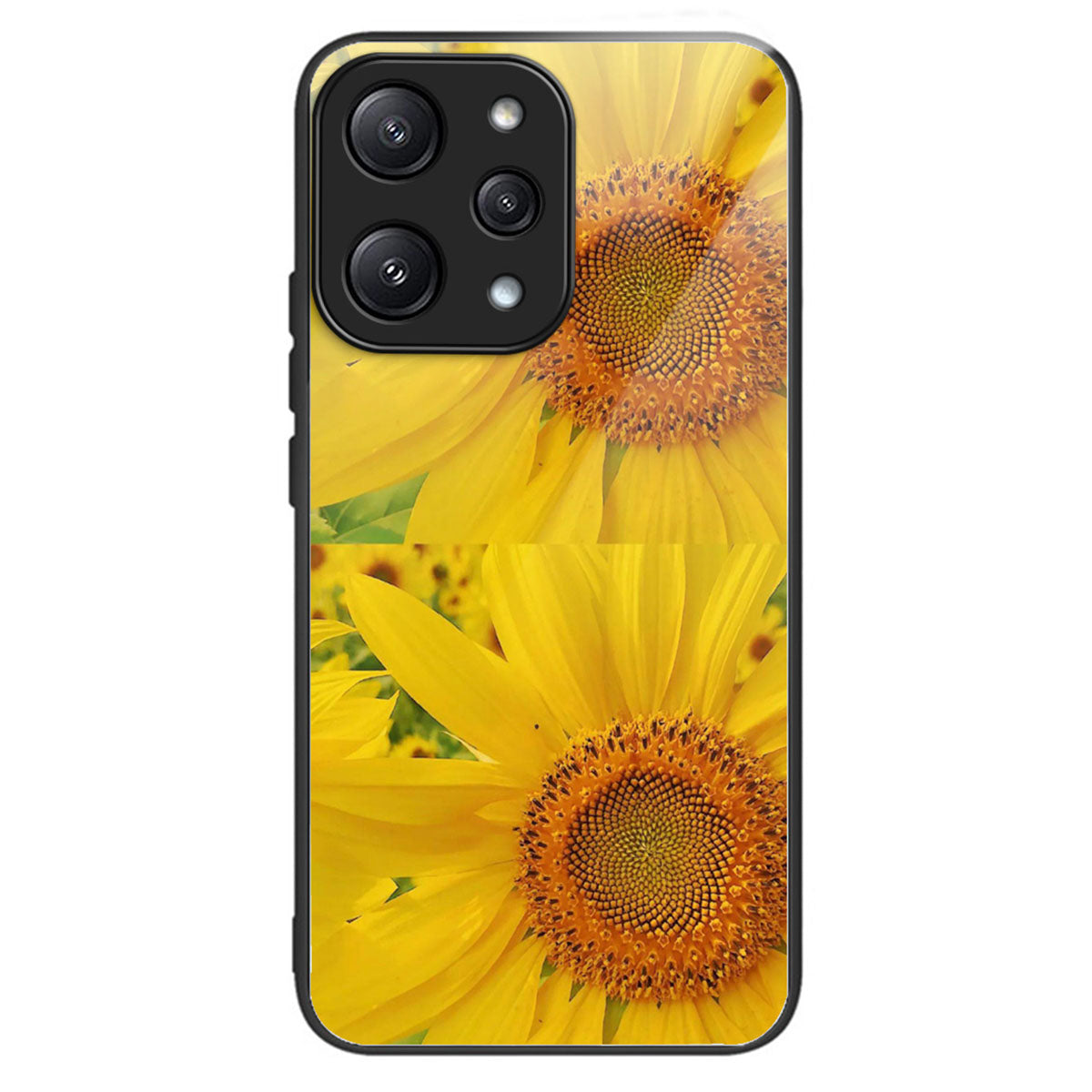For Xiaomi Redmi 12 5G (Global) / Poco M6 Pro 5G Phone Case TPU Frame Tempered Glass Back Cover - Brilliant Heart