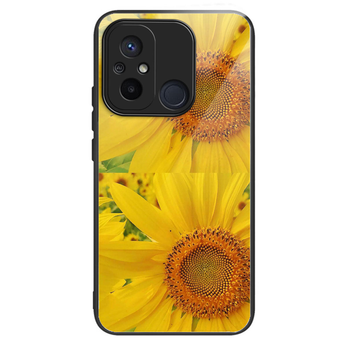 For Xiaomi Redmi 12C 4G Tempered Glass Case Pattern Printing Shockproof Phone Cover -  Eagle