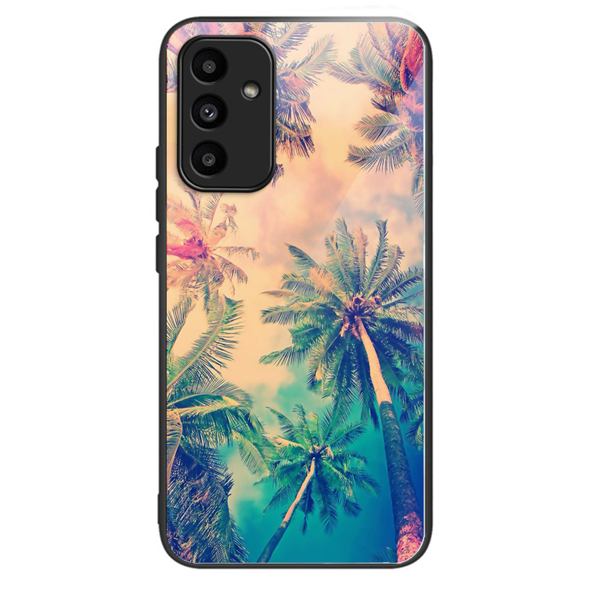 For Samsung Galaxy A15 4G / 5G Tempered Glass Case Drop-proof Protection Pattern Print - Tree