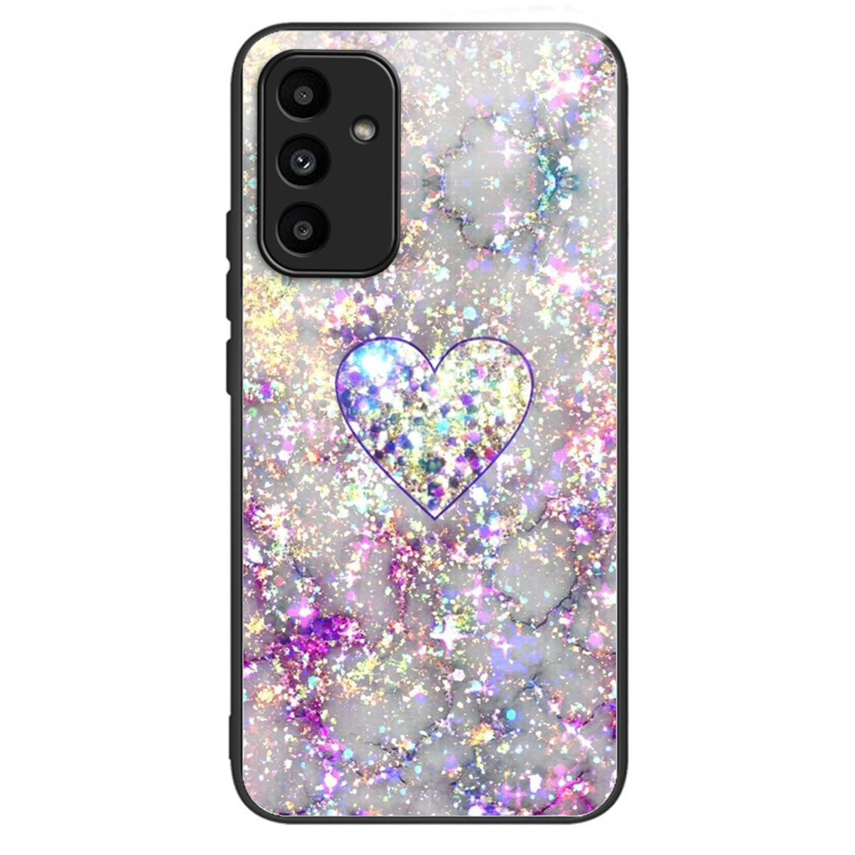 For Samsung Galaxy A15 4G / 5G Tempered Glass Case Drop-proof Protection Pattern Print - Tree