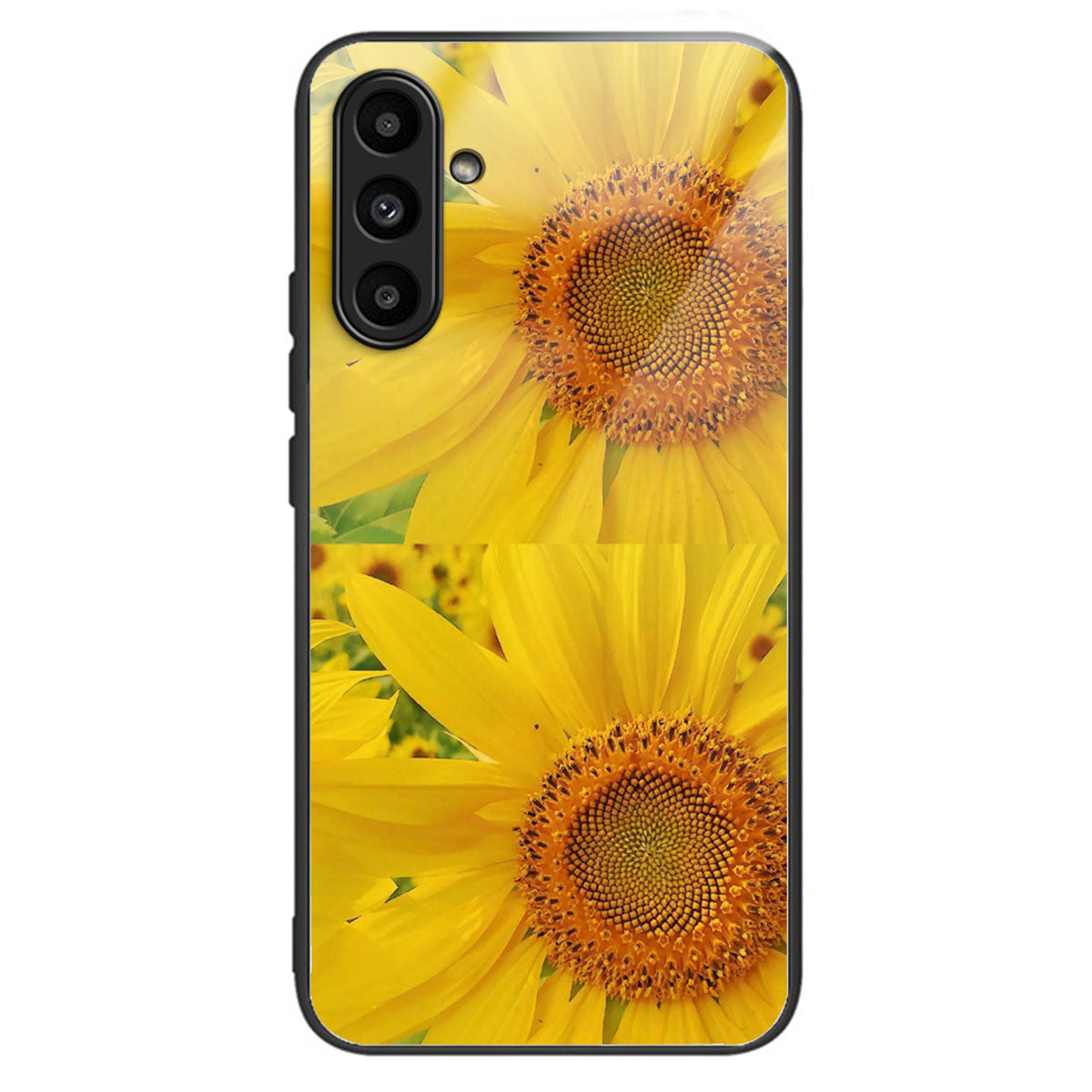 For Samsung Galaxy A14 4G / 5G Phone Cover Pattern Printing Tempered Glass Case - Footprint