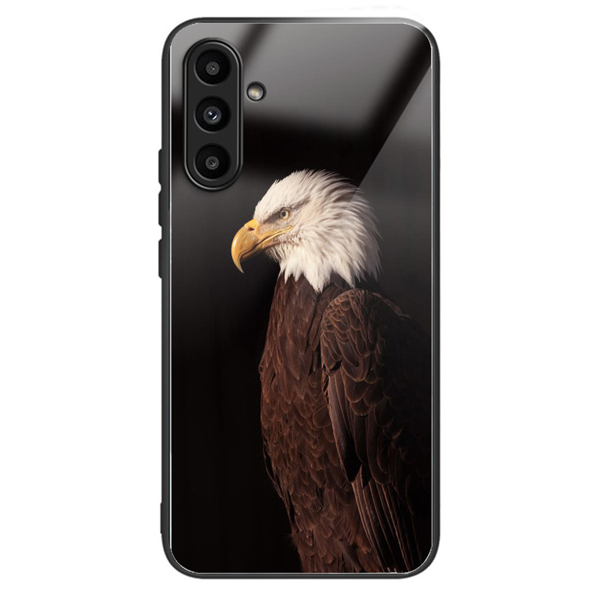 For Samsung Galaxy A14 4G / 5G Phone Cover Pattern Printing Tempered Glass Case - Footprint