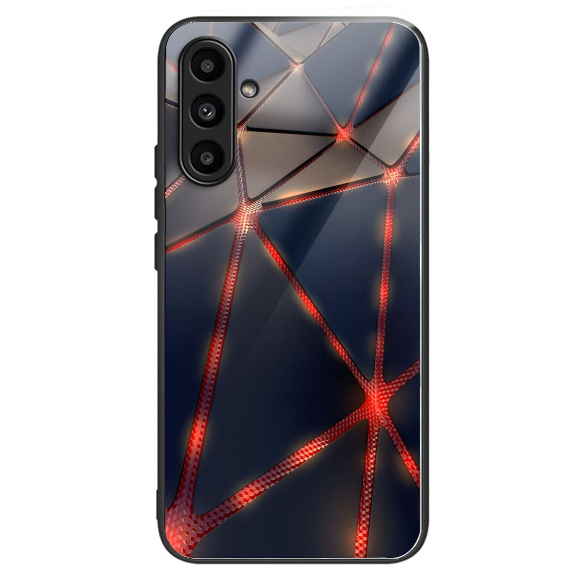 For Samsung Galaxy A14 4G / 5G Phone Cover Pattern Printing Tempered Glass Case - Footprint