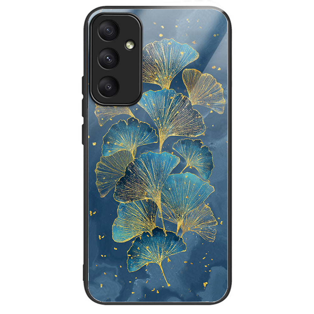 For Samsung Galaxy A55 5G Tempered Glass Phone Case with TPU Frame - Footprint