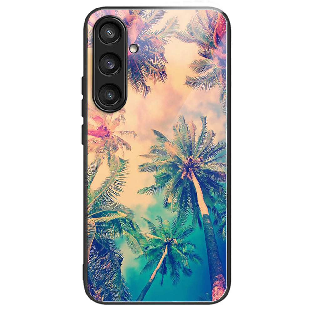 Tempered Glass Case for Samsung Galaxy A54 5G Pattern Printing Protective Cover - Tree
