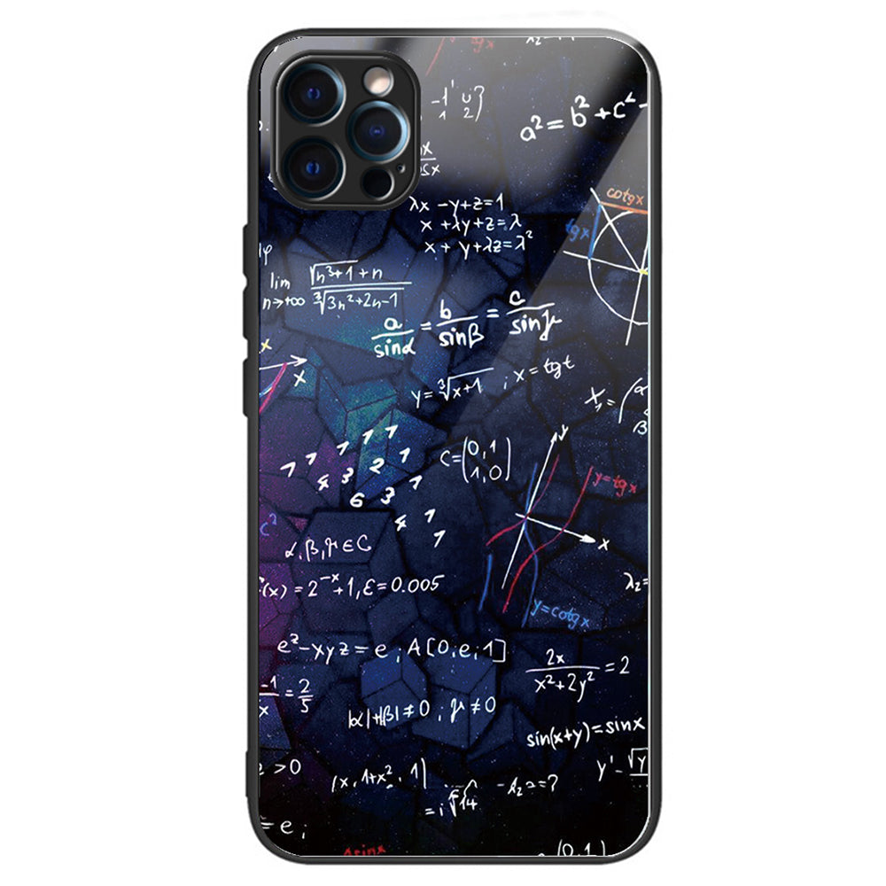 For iPhone 15 Pro Pattern Tempered Glass Case Protective Phone Cover - Colorful Butterflies